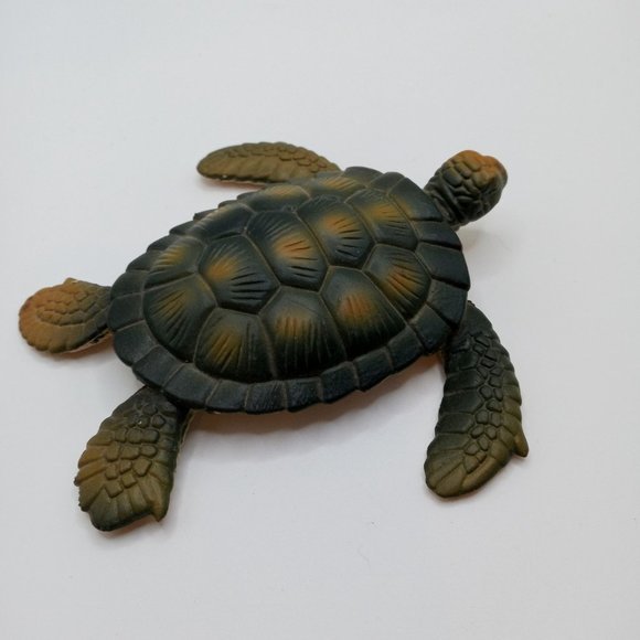 Sea Turtle Figure 1991 Reptile Figurine Collectible Vintage Ocean Life Seaturtle - Picture 13 of 16
